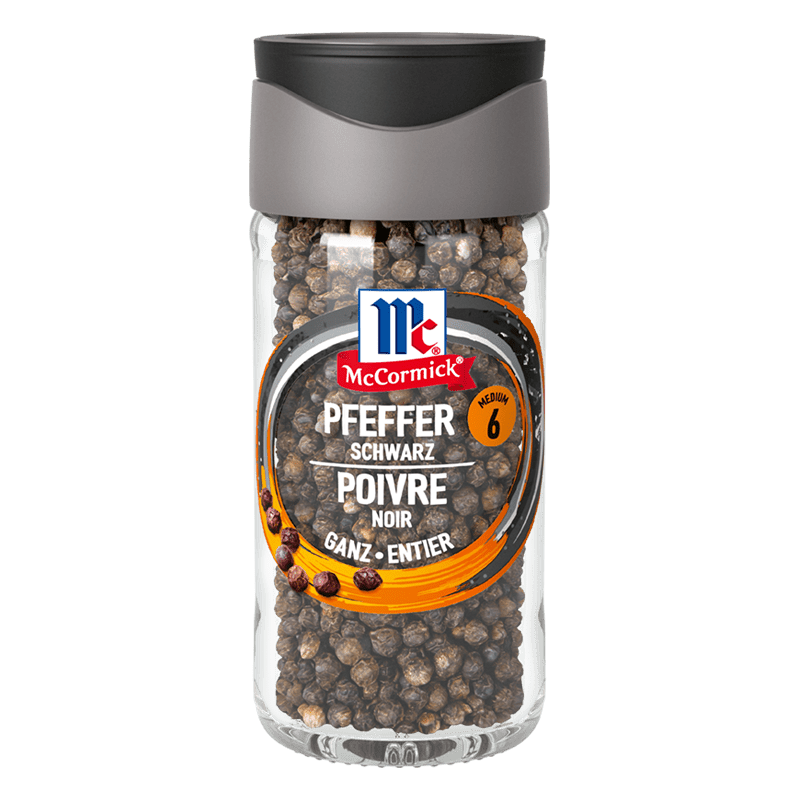 Pfeffer schwarz, ganz