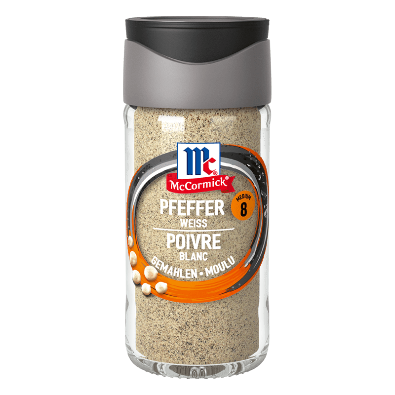 Pfeffer weiss, gemahlen