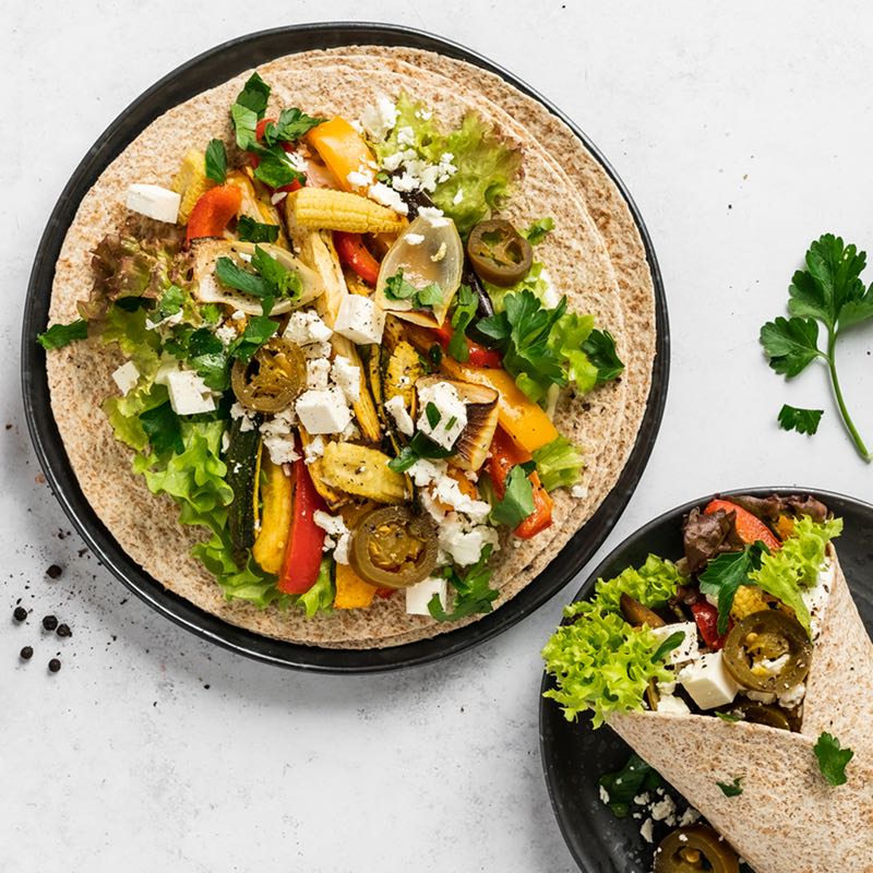 Ofengemüse Fajita mit Feta