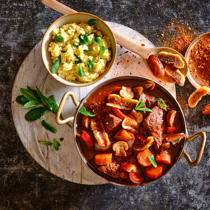 Goulasch de boeuf a l'harissa