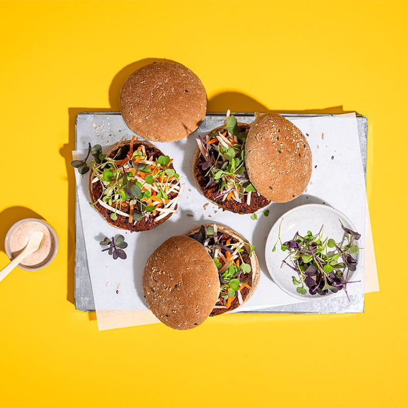 Smoky Black Bean & Lentil Burger