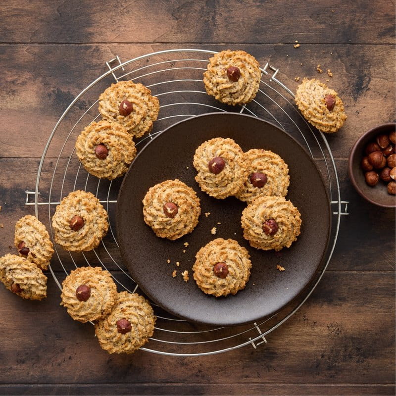 Haselnuss-Vanille-Makronen