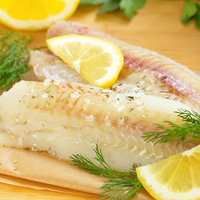 Fischfilets im Kerbel/Dill Teig