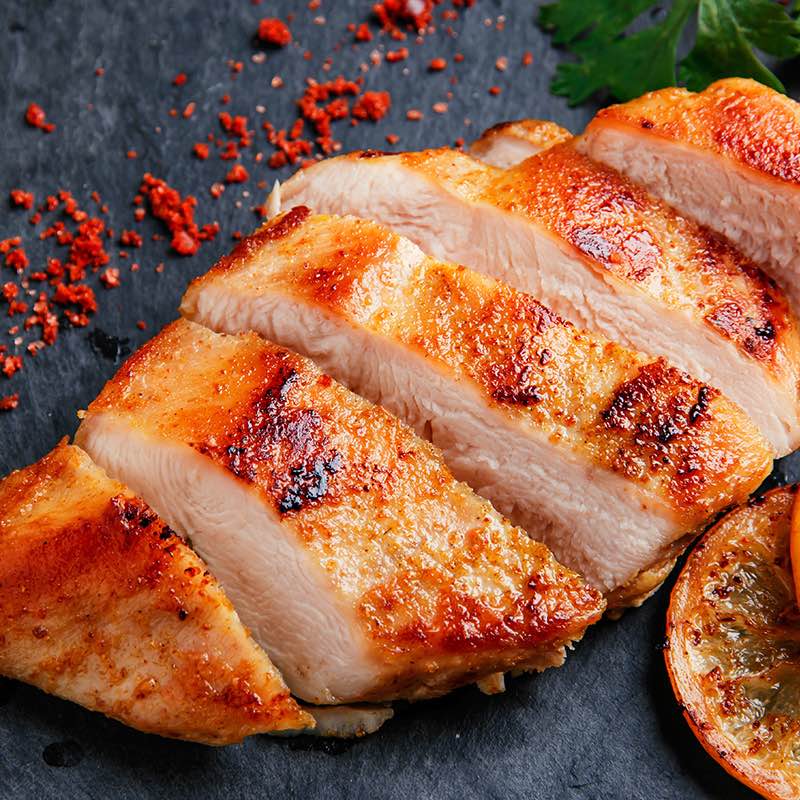 herzhafte Pouletbrust in Kräuterbutter 