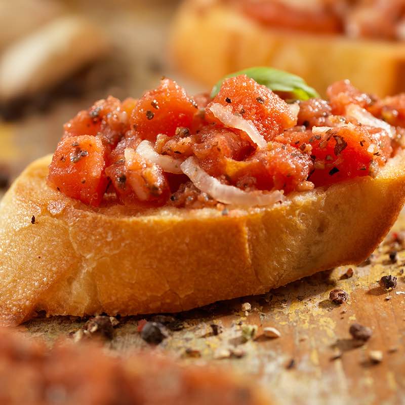 Frische Tomaten-Bruschetta 