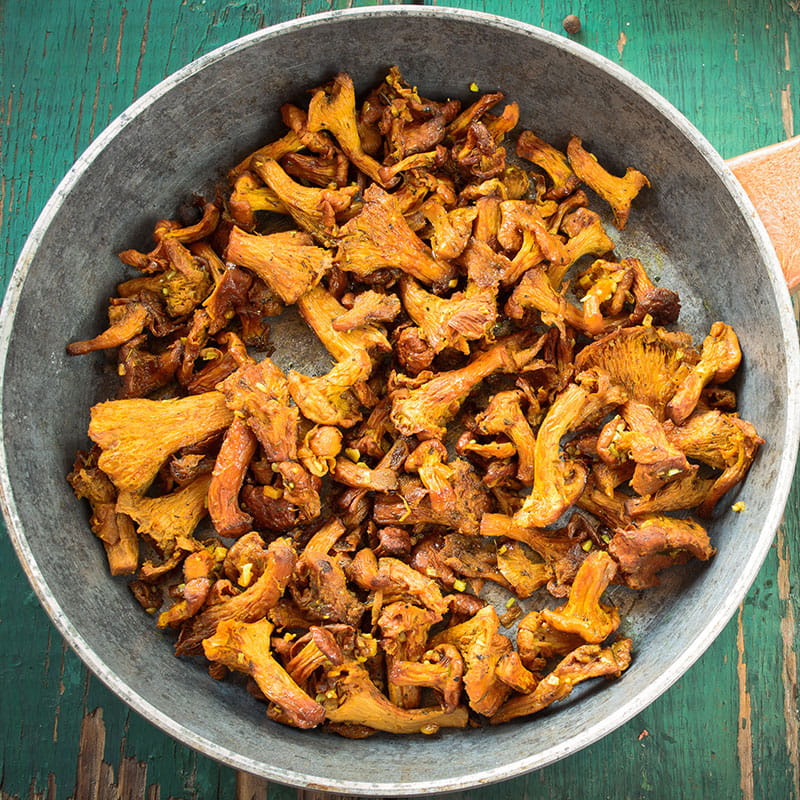 Grilliertes Pilz Carpaccio