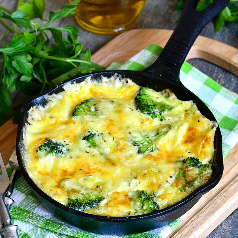 Frittata aus Broccoli und Kartoffeln