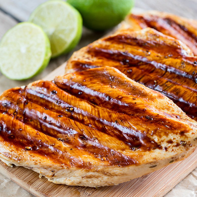 Poitrine de poulet au barbecue