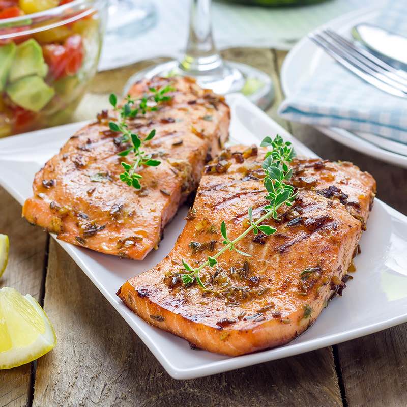 Saumon a l’origan cuit en papillote 