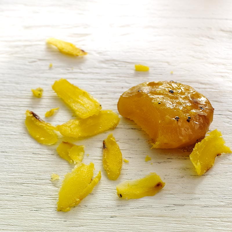 Jaunes d’œuf durcis au sel épicé