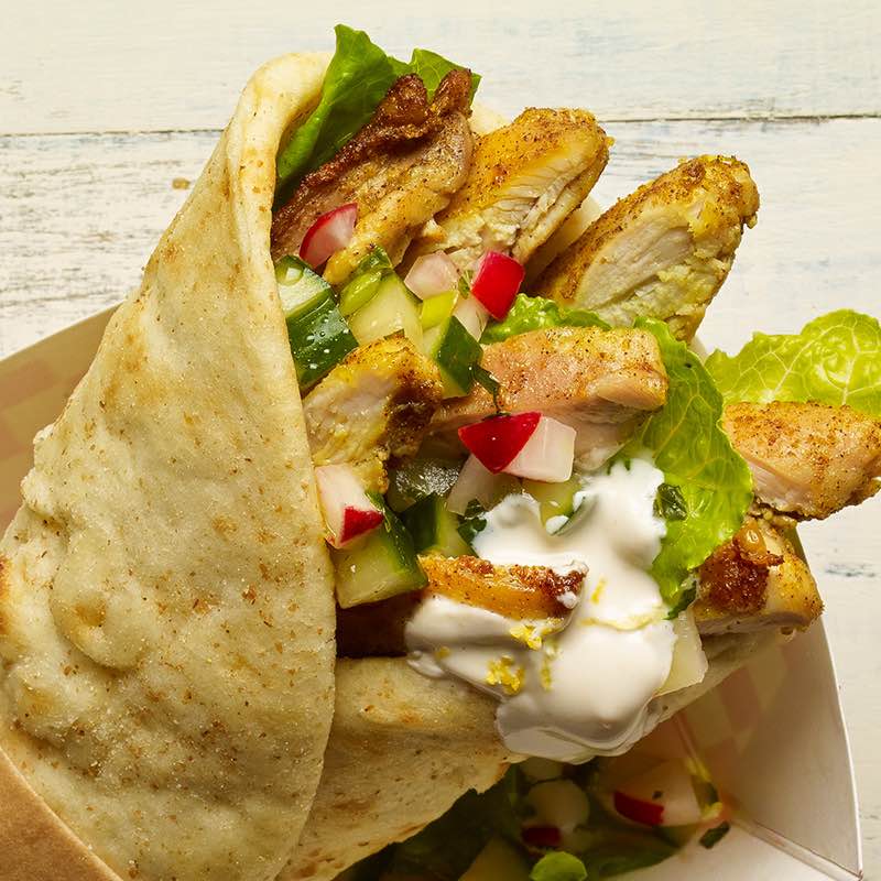 Poulet-Shawarma Wrap